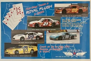 Vintage NASCAR 11x17” Poster, Twin Lakes, WI Steve Miller, Ron Hornaday.. - Picture 1 of 3