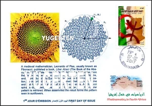 ALGERIA 2017 - FDC - Tamazight language  Mathematics in North Africa - Fibonacci - Picture 1 of 1