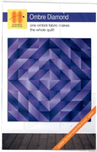 Quilt Pattern "Ombre Diamond" Says "Easier than it looks" 2 Styles Blanket Sizes - Picture 1 of 2