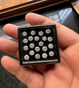 20 pcs 8.00 CTw Round Cut Polished Loose Diamonds - Picture 1 of 4