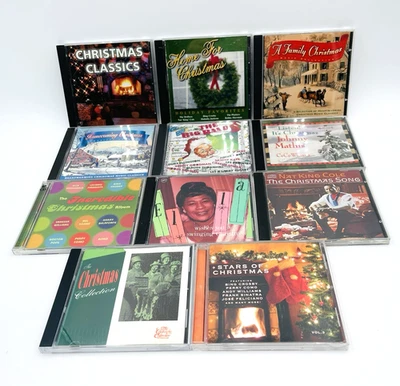 Christmas CD Lot of 11 Traditional Bing Crosby Nat King Cole Ella Fitzgerald Foto 1 de 4