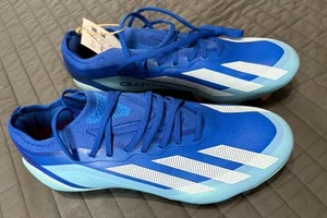 adidas X CRAZYFAST.1 FG Men 4.5/Women 5.5 Marine Rush Pack Soccer Cleats GY7416 - Picture 1 of 5