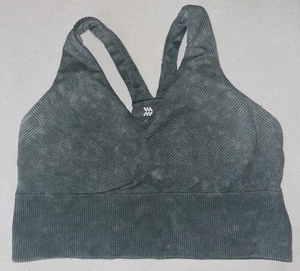 Sujetador deportivo All In Motion para mujer sin costuras soporte medio espalda deportiva verde talla L - Imagen 1 de 6
