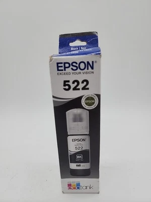 GENUINO EPSON 522 Ecotank OEM T522120-S T522120-CP tinta negra sellada exp. 11/2026 Foto 1 de 4