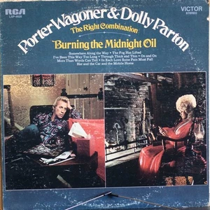 WAGONER & PARTON - BURNING THE MIDNIGHT OIL - LP de vinilo - RCA - 1972 - G (2810) - Imagen 1 de 4