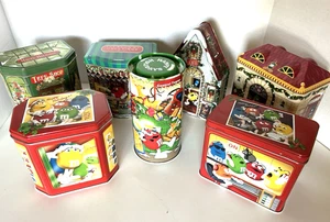 Lote de latas de Navidad de M&M serie Village 2000-2005 - Imagen 1 de 6