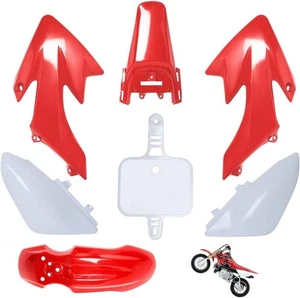 CRF50 Plastic Kit Red White XR50 Plastic Fender Kit,Crf50,compatible with HONDA - Picture 1 of 4