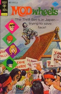 Mod Wheels #19 VF; Gold Key | January 1976 Motorcycle - w/Bag+Board - Picture 1 of 1