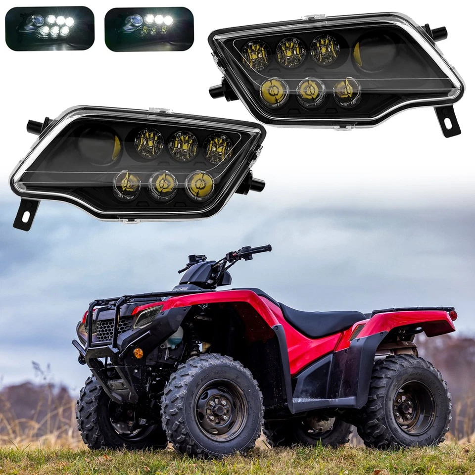 Faro LED para Honda Pioneer 1000 Rancher 420 Foreman 500 / Rubicon 2016-2020 Foto 1 de 4