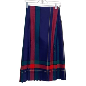 "Falda Deans Of Scotland para mujer 26"" cintura tartán lana escocesa envolvente falda escocesa vintage" - Imagen 1 de 10