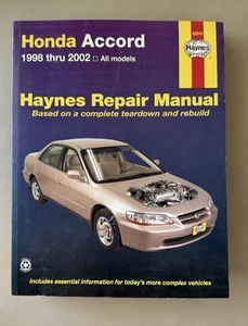 HAYNES Honda Accord (98-02) All Models Repair Manual 42014 - Foto 1 di 4