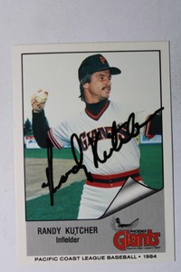 1984 Cramer  #18 Randy Kutcher Autograph