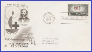 USA3 #1239 ADDR ARTCRAFT FDC Red Cross Centennial - Picture 1 of 1