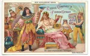 Der Verlorene Sohn (3) - Chromo Liebig - Handelskarte - Bild 1 von 2