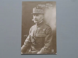 Marechal Foch französischer Oberbefehlshaber der Alliierten APO Postkarte - Bild 1 von 3