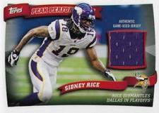 2010 TOPPS PEAK PERFORMANCE RELIC #PPR-SR SIDNEY RICE