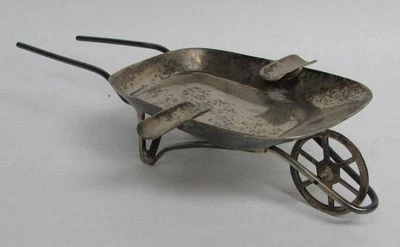 ÚNICO CENICERO BARRIL RUEDA MACIEL VINTAGE PLATA ESTERLINA MÉXICO Foto 1 de 4