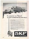 1952 SKF Bearing Ad: Hess Cartage Co. of Melvindale, Michigan Cement Hauler Pic
