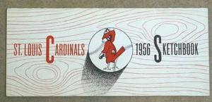 ST. LOUIS CARDINALS MLB BASEBALL SKETCHBOOK MEDIA GUIDE - 1956 - EX/NM SHAPE - Picture 1 of 1