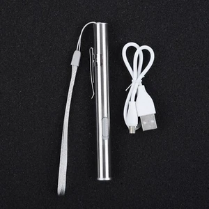 Mini Pluma de Bolsillo Linterna Lápiz Antorcha LED USB Luz Recargable/270~280mA - Imagen 1 de 19