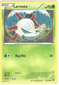 Larvesta - 014/144 - Noble Victories - Pokemon TCG - NM - Picture 1 of 2