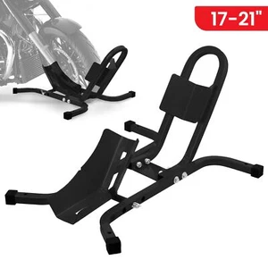 MOTOCROSS MX FRONT WHEEL CHOCK STORAGE VAN TRANSPORT PADDOCK STAND 17"-21" ONLY - Picture 1 of 13