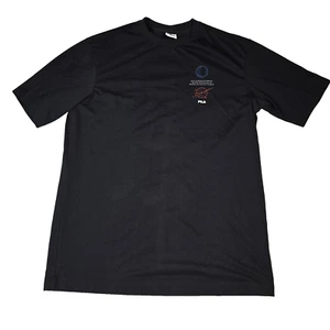 Fila Shirt Mens Medium Black Graphic Tee Tshirt Be Different Hip Hop Skater - Picture 1 of 14