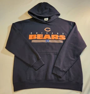 NFL Team Apparel Chicago Bears Hoodie Sweatshirt Blue Mens Size Large Football - Picture 1 of 21