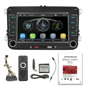 7" Bluetooth Car Radio Navi Camera For Altea Golf Passat Touran Polo Tiguan - Picture 1 of 24
