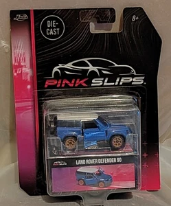 Landrover Defender 90 Blue 1:64 Scale Pink Slips Jada 213291000 - Picture 1 of 8