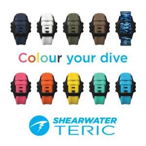 Shearwater Teric Colored Strap - Blue, Teal, Yellow, Orange, Pink, White - Picture 1 of 16