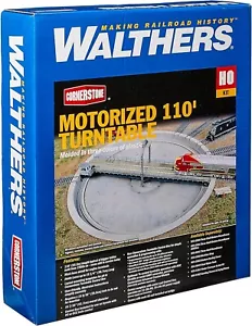HO Scale Walthers Cornerstone Motorized 110' Turntable Kit #933-2851 - Picture 1 of 4