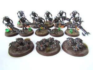 A22 WARHAMMER 40K NECRONS ARMY  - NECRON WARRIORS  WELL PAINTED - Picture 1 of 4
