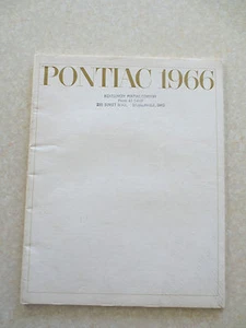 1966 Pontiac GTO Le Mans Grand Prix Bonneville Tempest advertising booklet - Picture 1 of 11