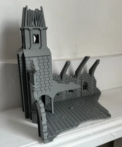 Iglesia en ruinas terreno de mesa Wargaming ruinas destruidas edificio 28 mm - Imagen 1 de 9