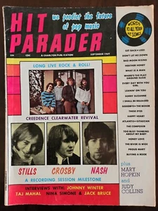 Hit Parader Vintage Music Magazine September 1969 CCR Crosby Stills & Nash - Picture 1 of 1