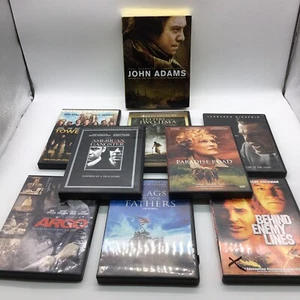 Lot 9 DVDs Assorted Genre Argo Behind Enemy Lines American Gangsters John Adams - Bild 1 von 8