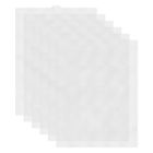 6Pcs Plastic Mesh Canvas Sheets 10.24"x13.19" 7 Count 1.8mm Hole White