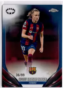 Caroline Graham Hansen 2023-24 Topps Chrome Women's Color Match Ref #32 #36/99 - Picture 1 of 2