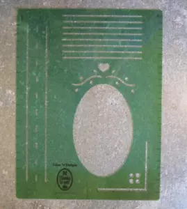 Creative Memories Lines N Designs 10 x 12 TEMPLATE -EUC Journaling Scrapbooking - Picture 1 of 2