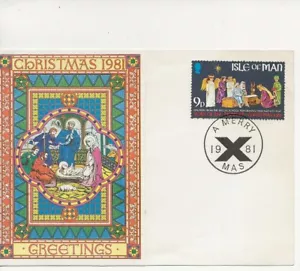 Isle of Man Comm/FDC - Christmas 1981 - 1981 (IOM37) - Picture 1 of 1