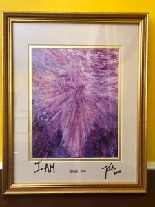 Enmarcado Éxodo 3:14 YO SOY Versículo Bíblico Espiritual Abstracto Impresión Explosiva Firmado - Imagen 1 de 7