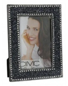Nuevo marco de fotos Black Glitz Glitter And Beads (Hold 4x6 Photo) - Imagen 1 de 2