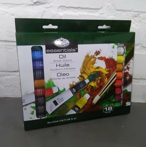 Artists Oil Paints Painting Set Painters Colours 18 Large Tubes Pictures Big Kit - Picture 1 of 5