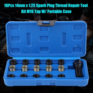16X M14 M16 x 1.25 Spark Plug Pro Thread Repair Kit Wire Inserts Sets Helicoils. - Picture 1 of 11