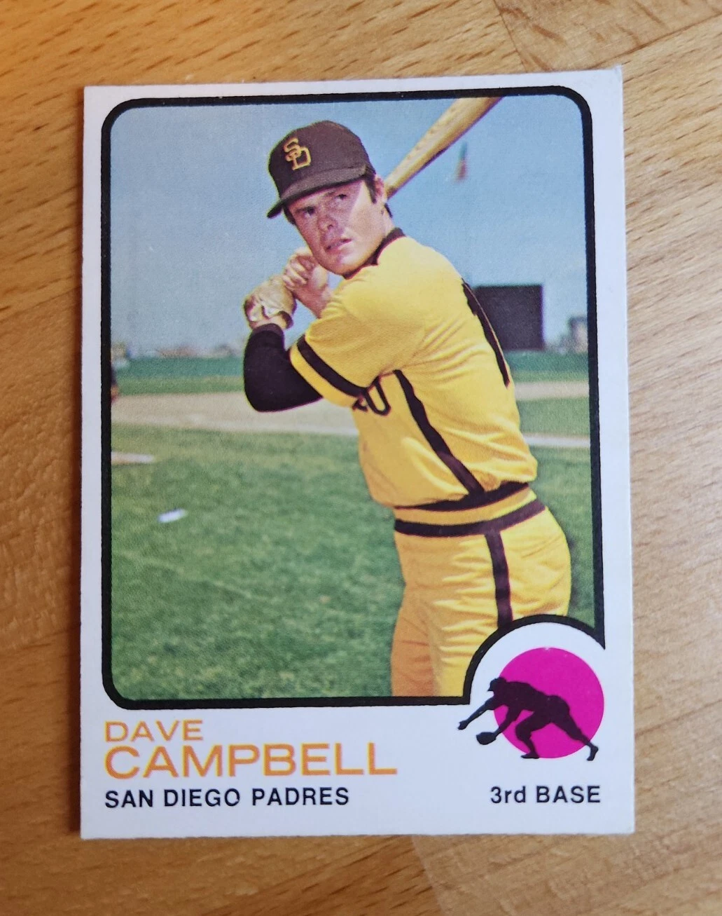 1973 O-Pee-Chee Dave Campbell #488 ~ Vintage Baseball Card ~ Padres 3rd Baseman