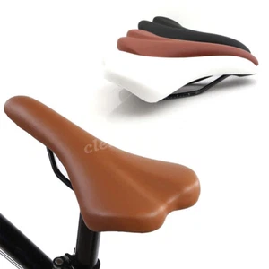 Ergonomische Leder Fahrrad Sattel Fahrradsitz Prostata Herren Damen eBike Unisex - Zdjęcie 1 z 17