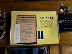 1970er 1. AUSGABE ESCAPE FROM COLDITZ VINTAGE BRETTSPIEL VON PARKER 100 % KOMPLETT - Bild 1 von 10