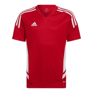 Adidas Condivo 22 Boys' Soccer Jersey Top Red / White Youth Size L (13-14) - Picture 1 of 7