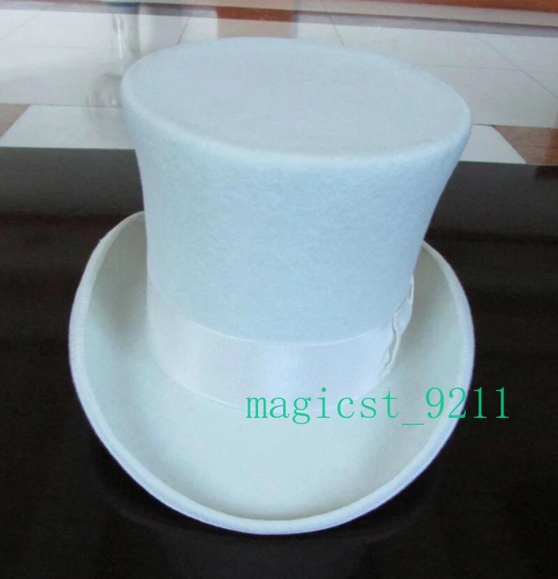 Sombrero de copa de colección Gorra mágica Sombrerero loco de lana Sombrero alto Altura Regalo 18 cm Foto 1 de 4